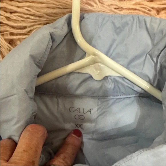 CALIA by Carrie Underwood Light Blue Quilted Vest - Picture 5 of 12